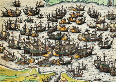 Neporazitelná armáda, rytina Franze Hogenberga (1535-1590), Španělsko od Franz Hogenberg