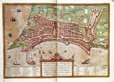 Mapa Ancony (rytina od Franz Hogenberg