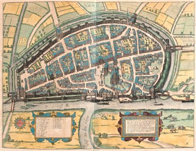 Neuss, Německo (rytina od Franz Hogenberg