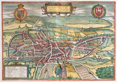 Norwich - Velká Británie (rytina od Franz Hogenberg