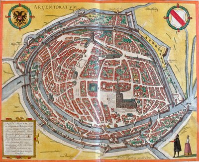 Plan de Strasbourg (Argentoratum), Francie (lept od Franz Hogenberg