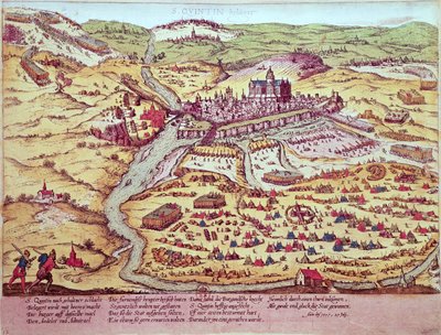 Obležení svatého Quentina, 27. července 1557 od Franz Hogenberg
