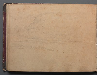 Album s Pohledy na Řím a okolí, Krajinářské studie, strana 29b: Krajinná studie od Franz Johann Heinrich Nadorp