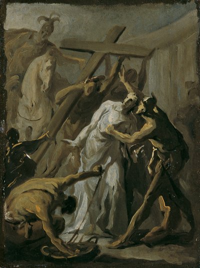 Kříž je uložen Kristu od Franz Joseph Spiegler