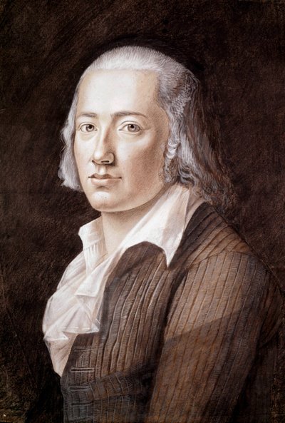 Friedrich Holderlin (pastel na papíře) od Franz Karl Hiemer
