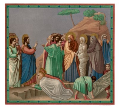Scény ze života Kristova: Vzkříšení Lazara, 1304-1305 1870 od Franz Kellerhoven