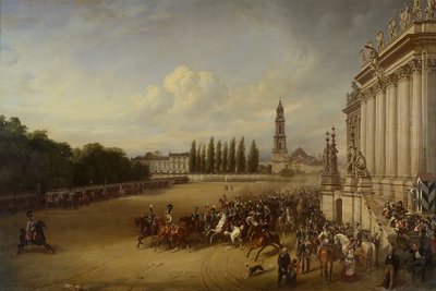 Přehlídka v Postupimi v roce 1817 od Franz Krüger