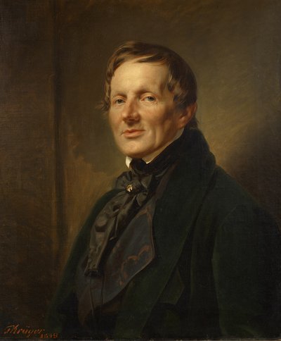 Portrét sochaře Ludwiga Wichmanna od Franz Krüger