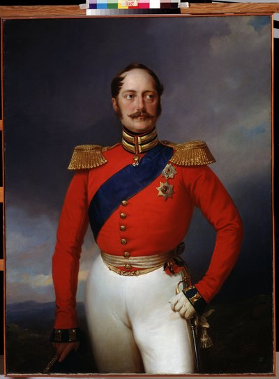 Portrét císaře Mikuláše I., 1847 od Franz Krüger