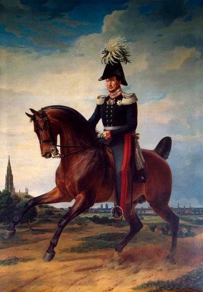 „Jezdecký portrét Fridricha Viléma III Pruského“, 1797-1840, 1831. od Franz Kruguer