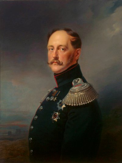 „Portrét císaře Mikuláše I.“, 1796-1855, 1852. od Franz Kruguer