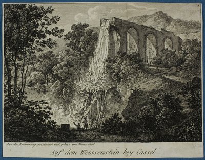 Pohled na Weissenstein u Casselu od Franz Ludwig Catel