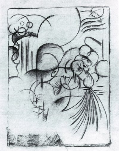 Abstraktní kompozice od Franz Marc