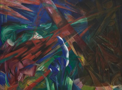 Osudy zvířat Stromy ukázaly své prsteny, zvířata své žíly, 1913. od Franz Marc