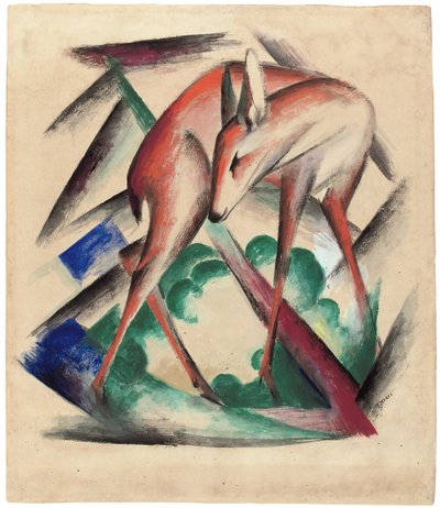 Jelen, 1912 od Franz Marc