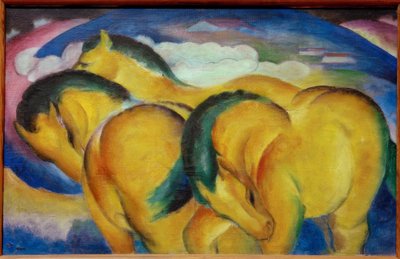 Malí žlutí koně od Franz Marc