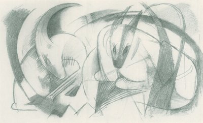 Franz Marc - Skicák z terénu - List 13 od Franz Marc