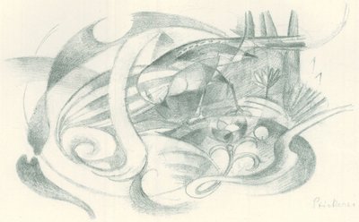 Franz Marc - Skicák z terénu - List 29 od Franz Marc
