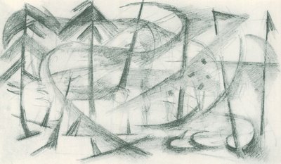 Franz Marc - Skicák z terénu - List 35 od Franz Marc