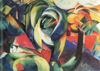 Německy: Der Mandrill Mandril od Franz Marc