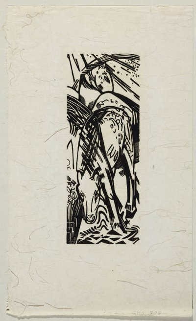 Německy: Pijící kůň od Franz Marc