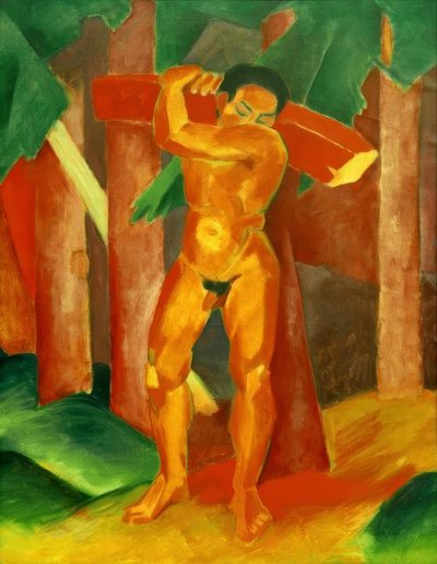 Dřevěné trámy od Franz Marc