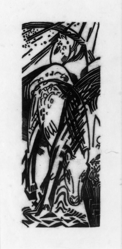 Pití koní od Franz Marc