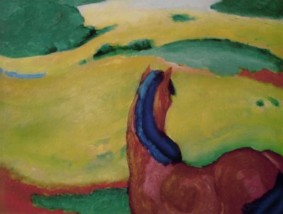 Kůň v krajině, 1910 od Franz Marc