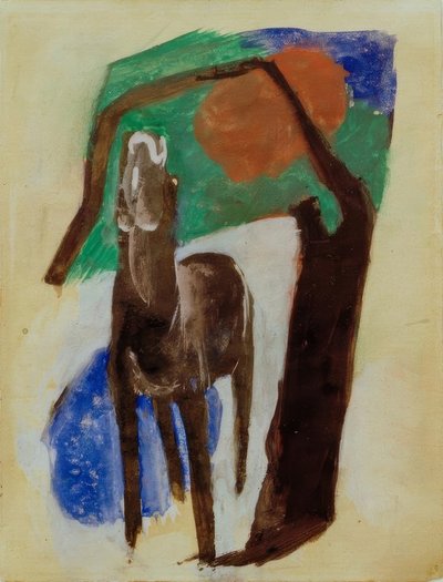 Stěžující si kůň od Franz Marc
