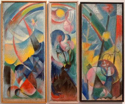 Krajina s duhou / Krajina s duhou (bájné zvíře) od Franz Marc