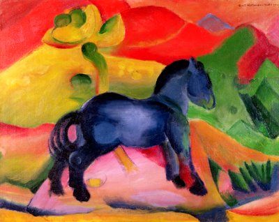 Malý modrý kůň, 1912 od Franz Marc