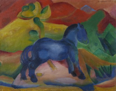 Malý modrý kůň Dětský obrázek, 1912. od Franz Marc