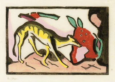 Mýtické zvíře od Franz Marc
