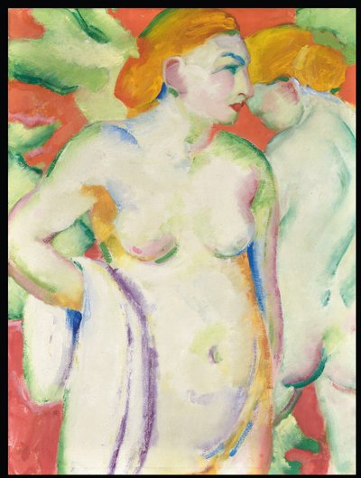 Akty v rumělce od Franz Marc