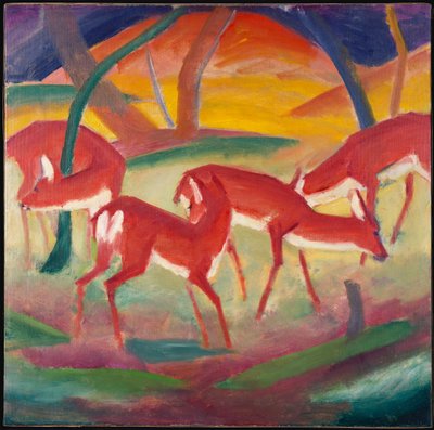 Jelen 1, 1910 od Franz Marc