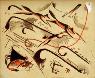Scherzo (hrající lišky) od Franz Marc