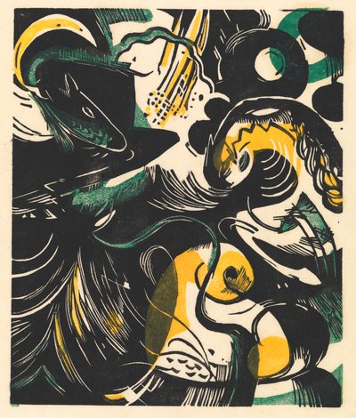 Příběh o stvoření II od Franz Marc