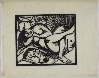 Spící pastýřka od Franz Marc