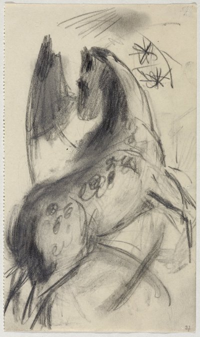 skákací kůň od Franz Marc