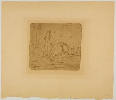 umírající jelen od Franz Marc