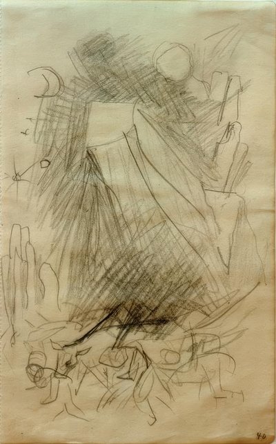 Padající hora od Franz Marc