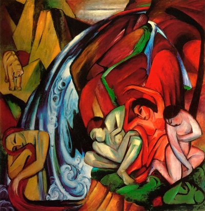Vodopád od Franz Marc