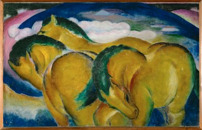 Malí žlutí koně (malba na plátně) od Franz Marc