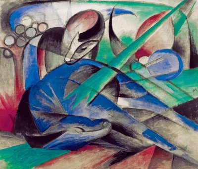 Snící kůň od Franz Marc