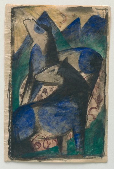 Dva modří koně. od Franz Marc