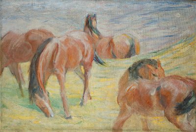 Pasení koní I od Franz Marc