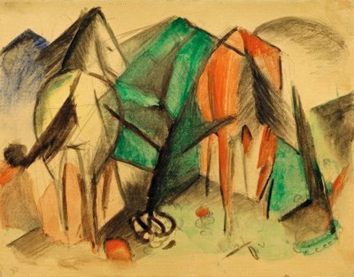 Dva koně od Franz Marc