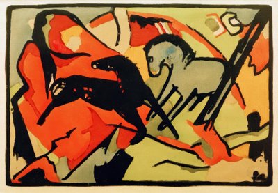 Dva koně od Franz Marc