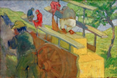 Opice na vozíku od Franz Marc