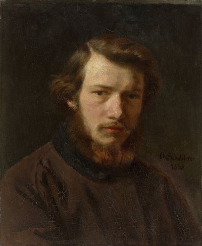 Autoportrét ve věku 24 let, 1858. od Franz Otto Scholderer